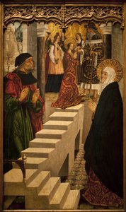 Presentation of the Virgin at the temple by Spanish School