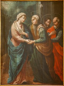Sanctuary of Queralt. The Church. Interior. 19th Century by Spanish School