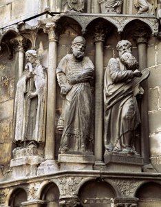 Sculpture from the cathedral of Santa Maria de Burgos, Gate of Sarmental by Spanish School
