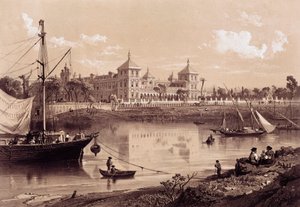 Seville, San Telmo Palace on the bank of the Guadalquivir River. Andalusia, Spain by Spanish School