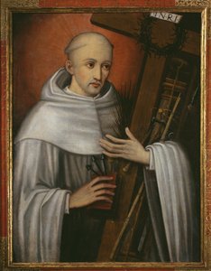 St. Bernard of Clairvaux carrying the instruments of the Passion by Spanish School