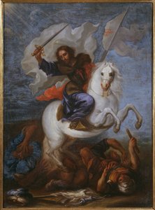 St. James the Great at the Battle of Clavijo by Spanish School