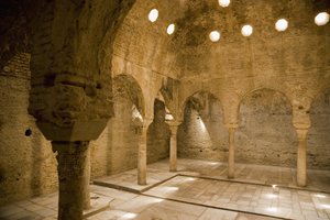 Steam Room in the Arab Baths, Granada by Spanish School