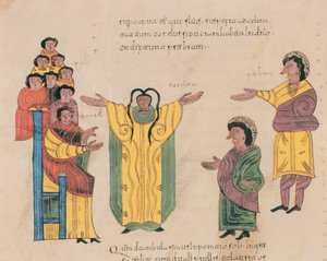Susanna and the Elders, from the Visigothic-Mozarabic Bible of St. Isidores, A.D. 960