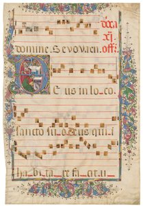 The Pharisee and the Publican, historiated initial 