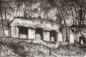 The Facade of the Palace at Palenque by Spanish School