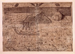 The Lifting of Catalonia or the War of the Reapers, the Siege of Barcelona by Sea and Land by the Troops of Philip IV of Spain by Spanish School