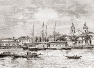 The port of Manaus, Amazonas State, Northern Brazil by Spanish School