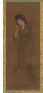 The Standing Figure of a Woman by Spurious signature of Yuan Qian