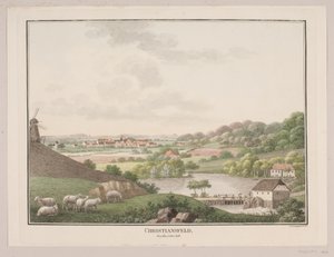 Christiansfeld, from the Eastern Side by Søren L. Lange
