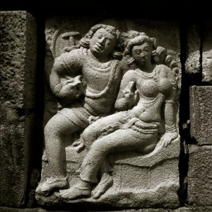 Isurumuniya lovers, 6th Century, Gupta style carving by Sri Lankan School