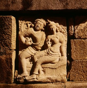 Relief of a Mithuna Couple at Isurumuniya by Sri Lankan School