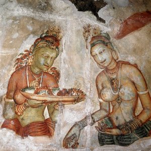 View of the Maid (Fresco of the Lion Rock, 5th Century)