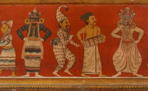 Wall Painting in the Image House of the Subdharama Temple, Dehiwala