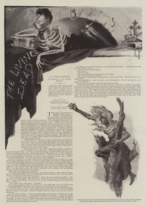 Illustration for The Living Dead, by Outram Tristram by St. George Hare