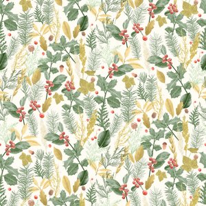 Holiday Holly Pattern Light, 2021 by Stacy Hsu