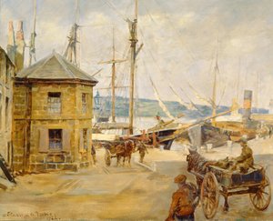 The Harbour Office, Penzance by Stanhope Alexander Forbes