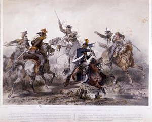 Heroic incident during the Piedmontese campaign of the Italian war of Independence in 1848 by Stanislas Grimaldi del Poggetto