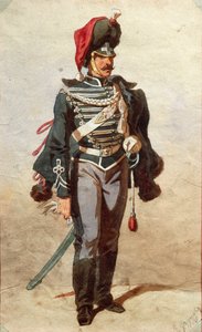 Study of Uniforms, Drawing by Stanislao Grimaldi del Poggetto by Stanislas Grimaldi del Poggetto