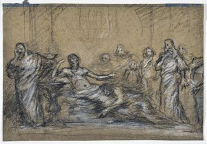 Ancient Scene Study by Stanislas Torrents y de Amat