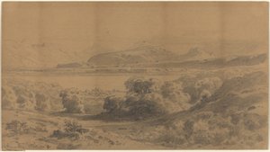 Panorama on a Mountain Lake by Stanislaus Graf von Kalckreuth