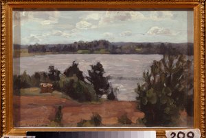 On the Shore of the Lake by Stanislav Joulianovitch Joukovski