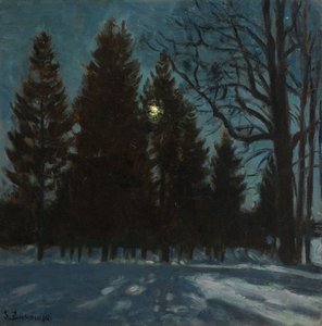 Winter Night, 1931 by Stanislav Julianovic Zukovskij
