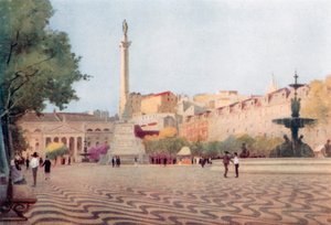 Praca de Dom Pedro (Rolling-Motion Square) by Stanley Inchbold
