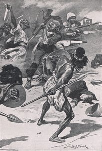 The Battle of Abu-Klea, 17th January 1885 (Illustration from British Battles on Land and Sea, 1915)