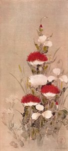 Poppies, Wheat, and Natane Flowers