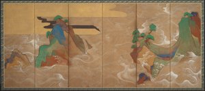 Waves at Matsushima by Sôtatsu