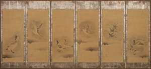 Wild geese, Momoyama or Edo period by Sôtatsu