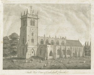 Eccleshall Church: engraving, nd [18th cent]