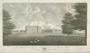 Shenstone Park - Hall: engraving, nd [late 18th cent] by Stebbing Shaw