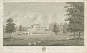 Somerford Hall: engraving, nd [late 18th cent] by Stebbing Shaw
