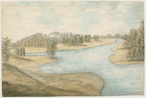Teddesley Hall (watercolour painting, 1762-1802)