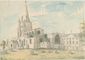 Uttoxeter Church [Old] by Stebbing Shaw