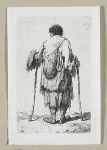 Beggar Seen from Behind by Stefan Juliusz Norblin de la Gourdaine