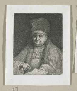 Half-Length Portrait of an Ecclesiastic Dignitary by Stefan Juliusz Norblin de la Gourdaine