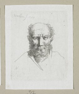 Head of Old Man by Stefan Juliusz Norblin de la Gourdaine