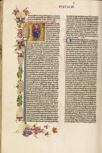 Initial P: Saint Peter by Stefan Lochner