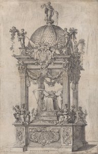 The Catafalque of Philip IV of Spain by Stefano Camogli