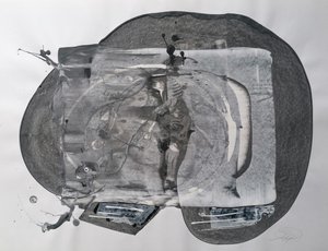 Abstract Grey Figure