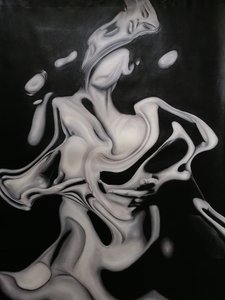 Ethereal Fluid Figure by Stefano Mazzolini