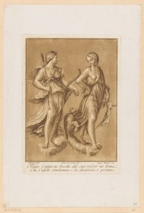 Diana and Callisto (series title: Ceiling Paintings of the Loggia di Galatea in the Villa Farnesina in Rome) by Stefano Mulinari