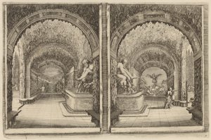 A Grotto Seen from Two Different View Points, probably 1653 by Stefano della Bella
