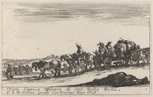 Baggage Train, c. 1641 by Stefano della Bella