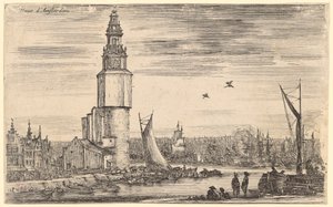 View of Amsterdam by Stefano della Bella