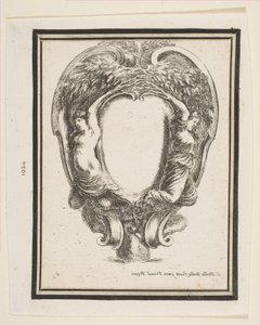 Cartouche with Duck and Nymphs by Stefano della Bella