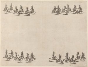 Cavaliers Fighting with Swords by Stefano della Bella